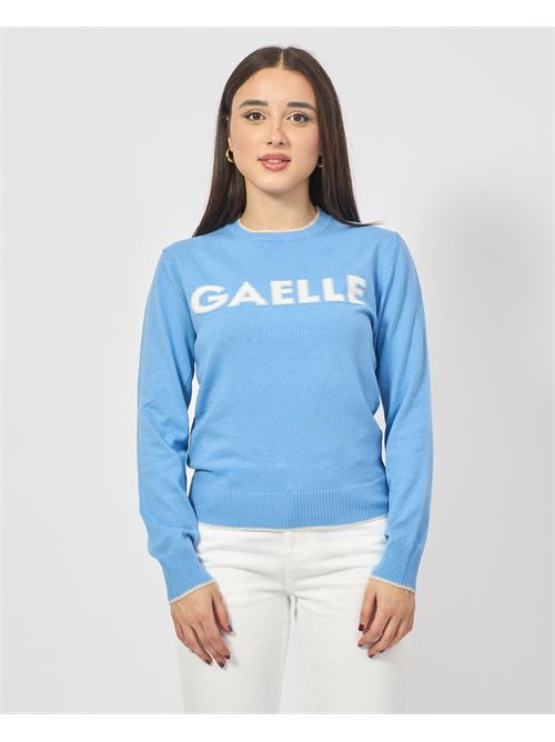 Pull en coton avec logo Gaelle Paris GAELLE PARIS | GAABW04270BL02